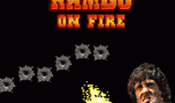 Rambo on fire