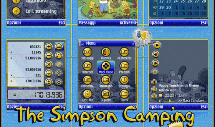 The Simpsons Camping QVGA by Jendell