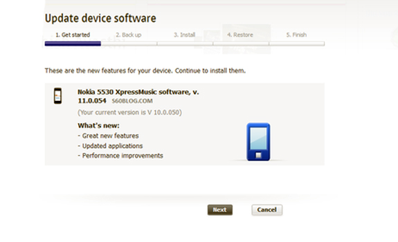 Nokia 5530 Update Firmware