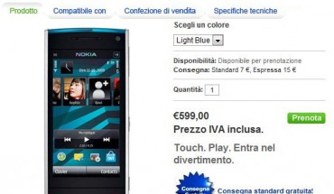 Nokia X6 a €599