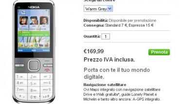 Nokia C5 in prenotazione su Nokia Online Shop