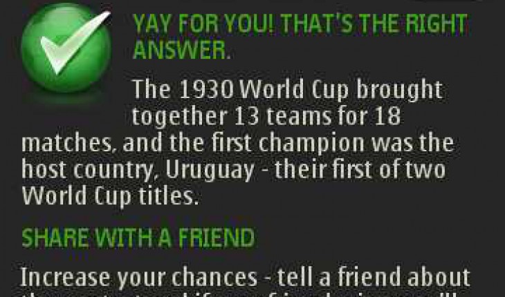 Rispondi al quiz sui Mondiali e vinci un Nokia N8!