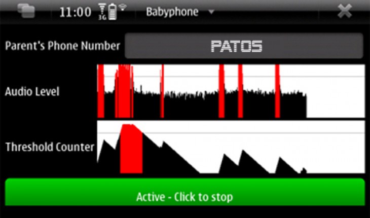 Babyphone, monitoraggio audio con N900