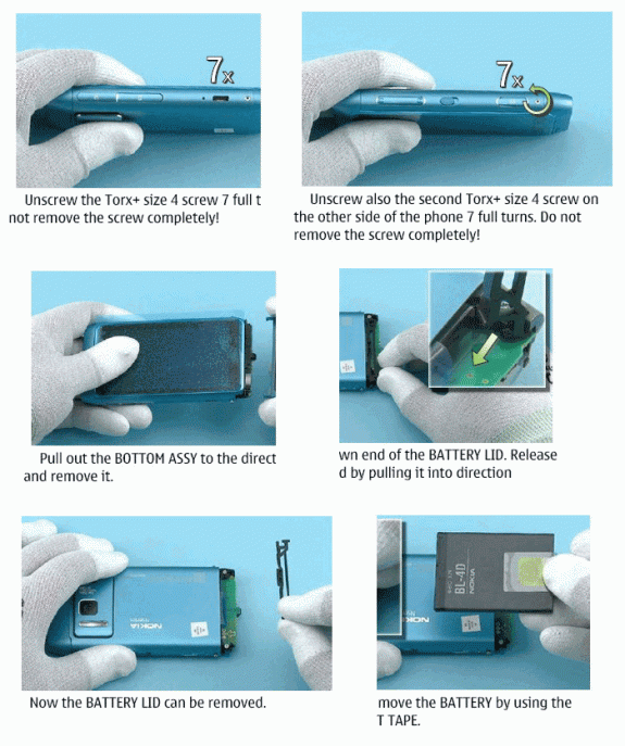 Nokia N8 - Come rimuovere la batteria