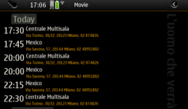 MovieSchedule, i film in programma al cinema su N900