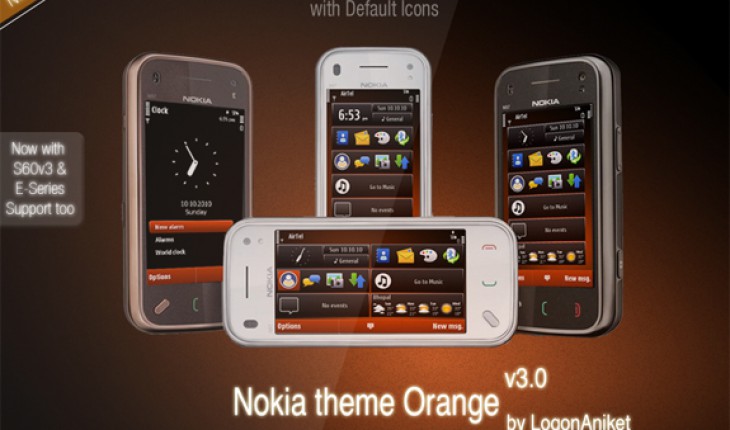 Nokia theme Orange v3 by LogonAniket