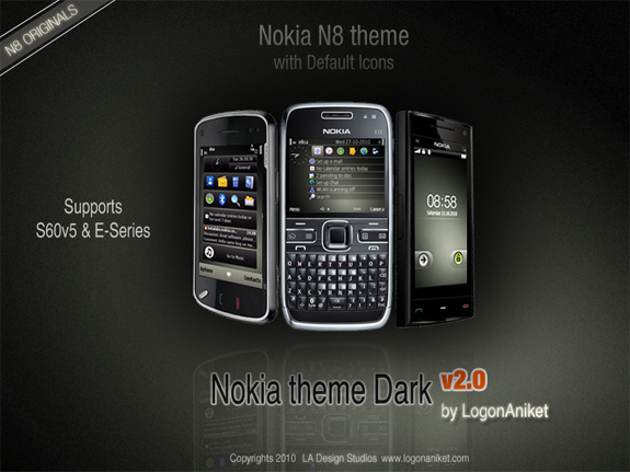 Nokia theme Dark v2 by LogonAniket
