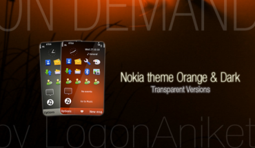 Nokia Orange & Dark Transparent by LogonAniket