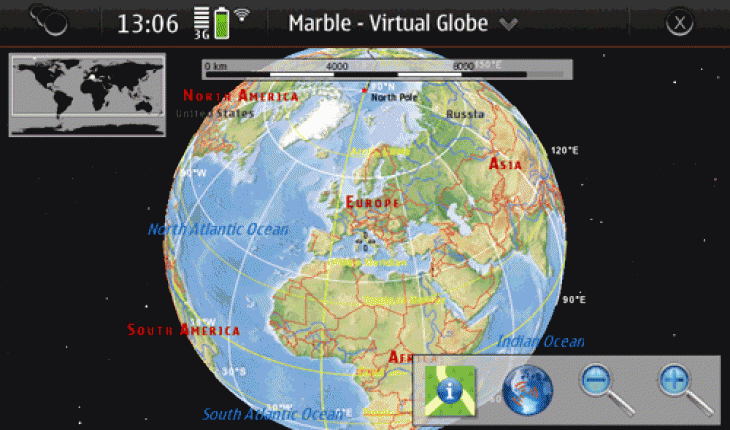 Marble Virtual Globe, un atlante per il Nokia N900