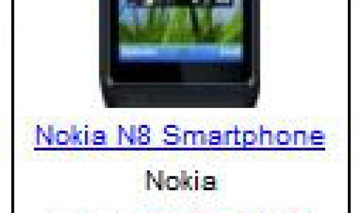 Il Nokia N8 a 435 Euro su Amazon.it