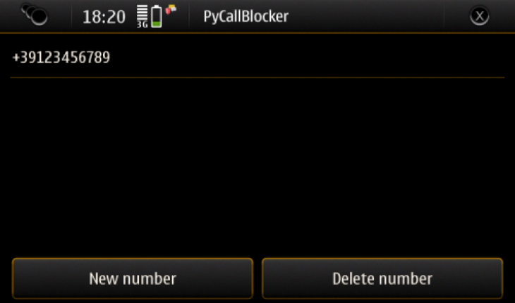 PyCallBlocker, blocca le chiamate su N900