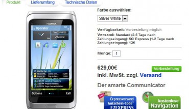 Il Nokia E7-00 in preordine sul Nokia Online Shop tedesco