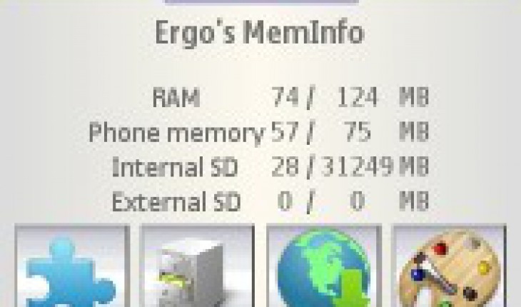 Ergo’s Memory Info v2.4 per Symbian^3 e S60v5