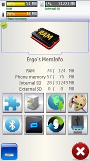 Ergo's memory info