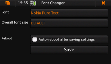 Font Changer per Nokia N900