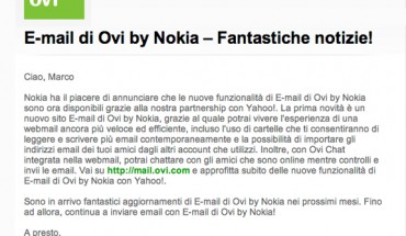 Completata la migrazione ad Ovi Mail powered by Yahoo!