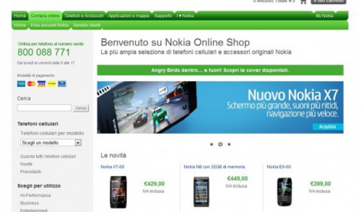 E’ ufficiale, il Nokia Online Shop Italia chiuderà il 30 giugno