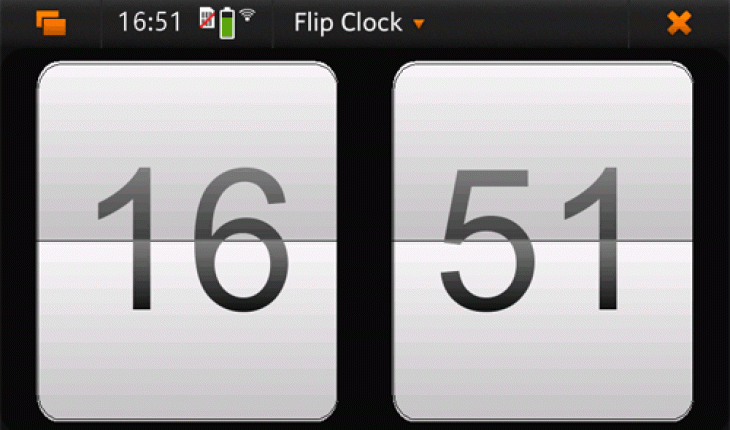 QFlipClock, un orologio a tutto schermo per N900