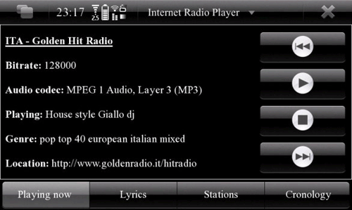 Internet Radio Player per N900