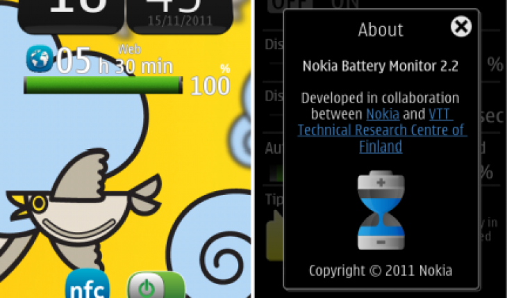 Nokia Battery Monitor si aggiorna alla versione 2.2