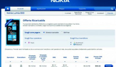 3 Italia: al via i pre-ordini del nuovo Nokia Lumia 800