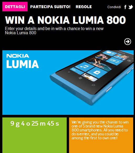 Win a Nokia Lumia 800