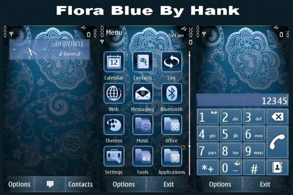 Flora blue by Hank