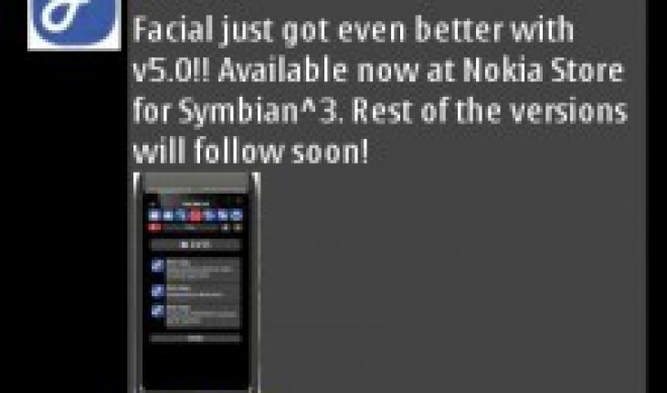 Facial v5.0, il client Facebook per Symbian disponibile in versione Lite