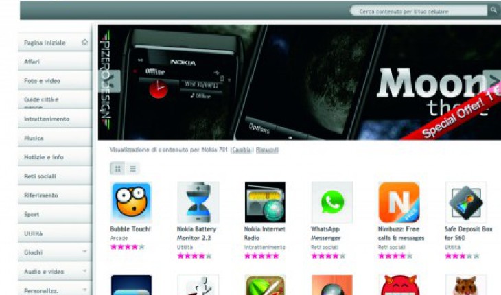 La versione web del Nokia Store si rinnova