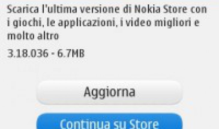 Nokia Store 3.18.036 disponibile per tutti i Symbian^3 (Anna e Belle)