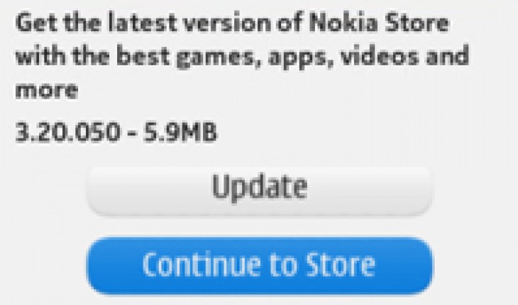 Nokia Store QML si aggiorna alla v3.20.050