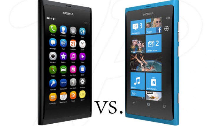 Nokia N9 vs Nokia Lumia 800, confronto tra MeeGo e Windows Phone Mango (video)