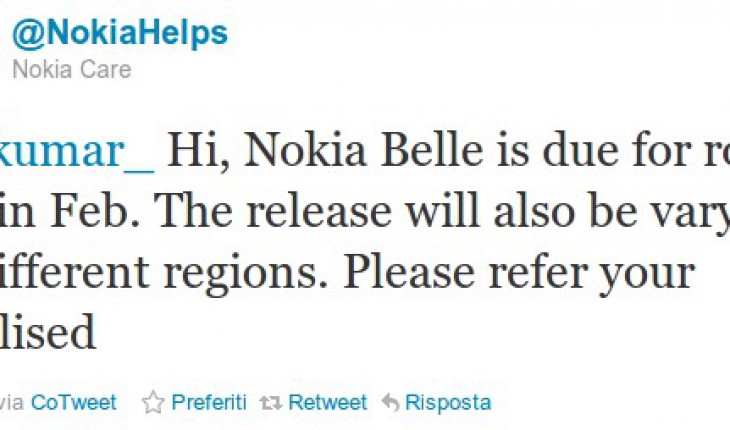 Nokia conferma: Belle sarà rilasciato a febbraio