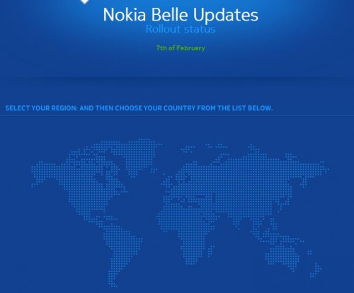 Nokia Belle Rollout Status Page