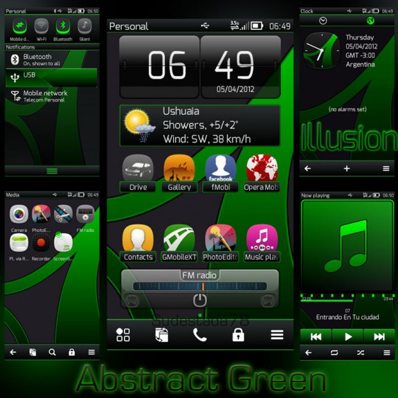 Abstract Green by Illusion
