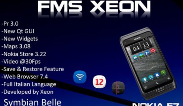 FMS Xeon per Nokia E7 si aggiorna alla versione 2.3 (custom firmware)