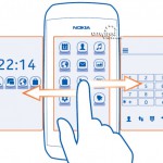 Nokia 306 home screen