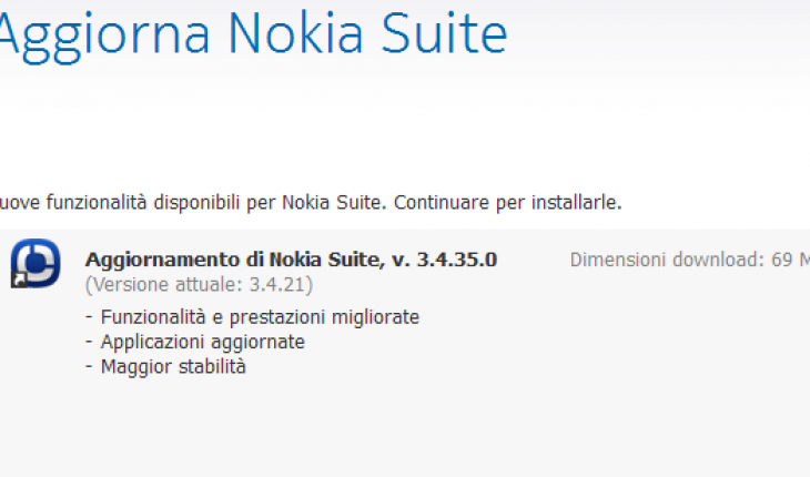 Nokia Suite Beta si aggiorna ancora, disponibile la versione 3.4.35
