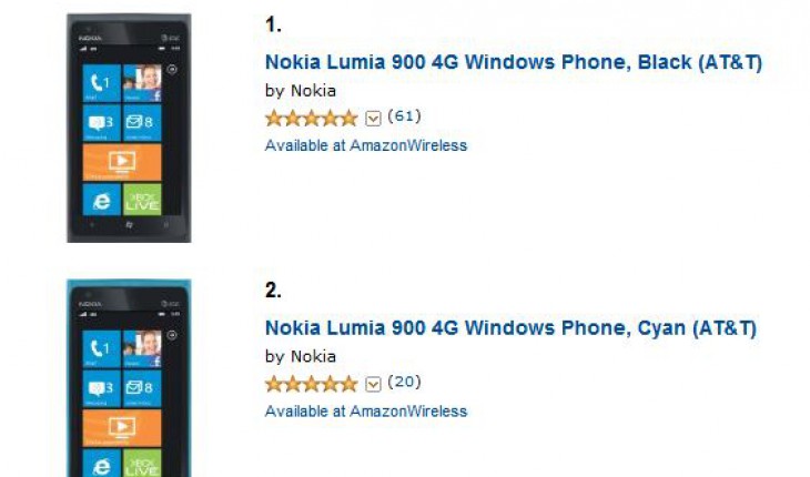 Nokia Lumia 900, su Amazon USA è BestSeller ma alcuni dispositivi sono difettosi