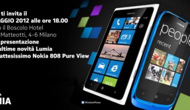 Nokia Italia, il 22 Maggio la presentazione ufficiale di Lumia 900, 610 e Nokia 808