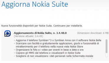 Nokia Suite Beta si aggiorna ancora, rilasciata la versione 3.4.48