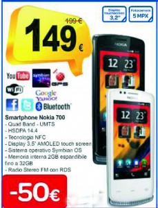 Nokia 700 in offerta da Carrefour
