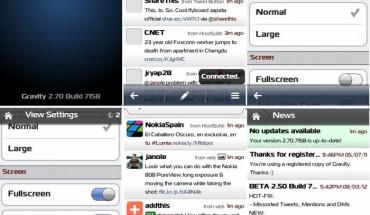 Gravity per Symbian si aggiorna alla versione 2.70.7158
