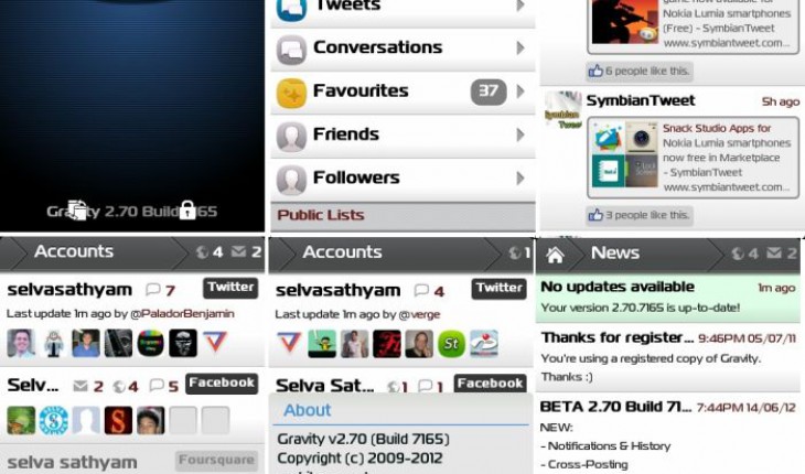 Gravity per Symbian, disponibile al download la versione 2.70.7165 (Beta)