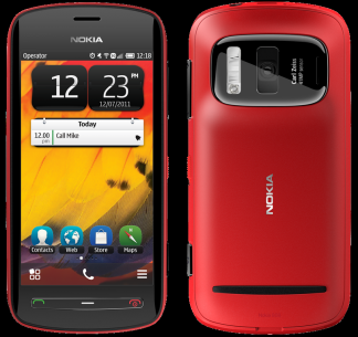 Nokia 808 red