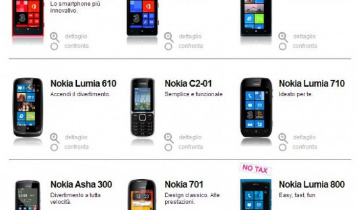 Nokia Lumia 920 e 820, Tre Italia (H3G) svela la propria offerta in abbonamento e ricaricabile