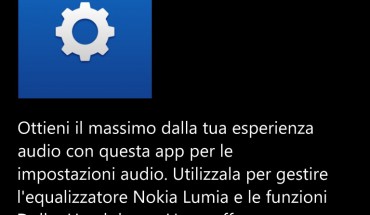 L’app Audio per Nokia Lumia 920 e 820 si aggiorna alla v1.2.1.4