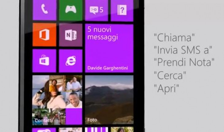 Windows Phone 8 e i comandi vocali (video)