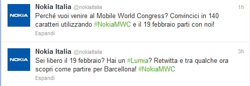 Nokia MWC Twitter Contest
