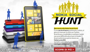 Nokia Social Hunt, partecipa alla caccia al tesoro e vinci un Nokia Lumia 820!